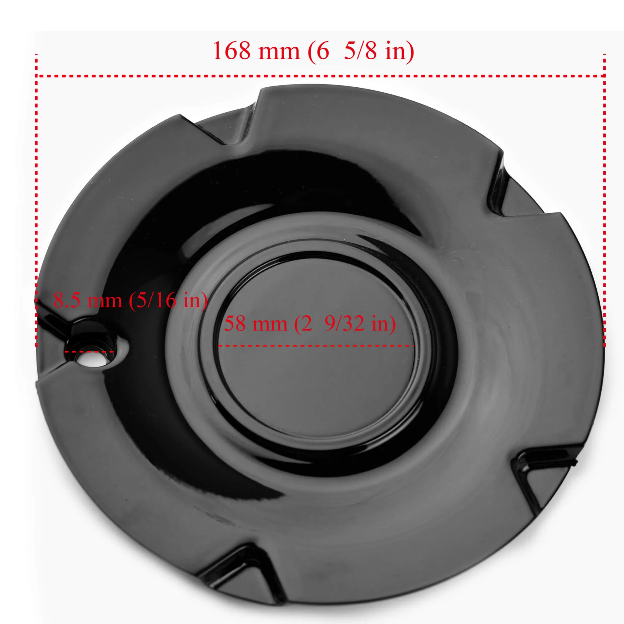 4pcs Venice 167mm 6 5/8in Wheel Center Caps Black - 20214443 1 format,webp