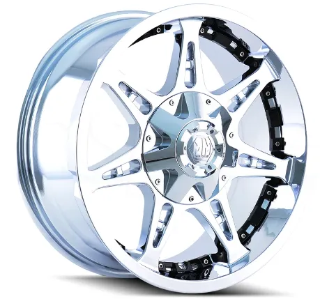 7pc(1set)Mayhem Missile 20" Wheel Trim Strip Kit Silver Plating 2 format,webp