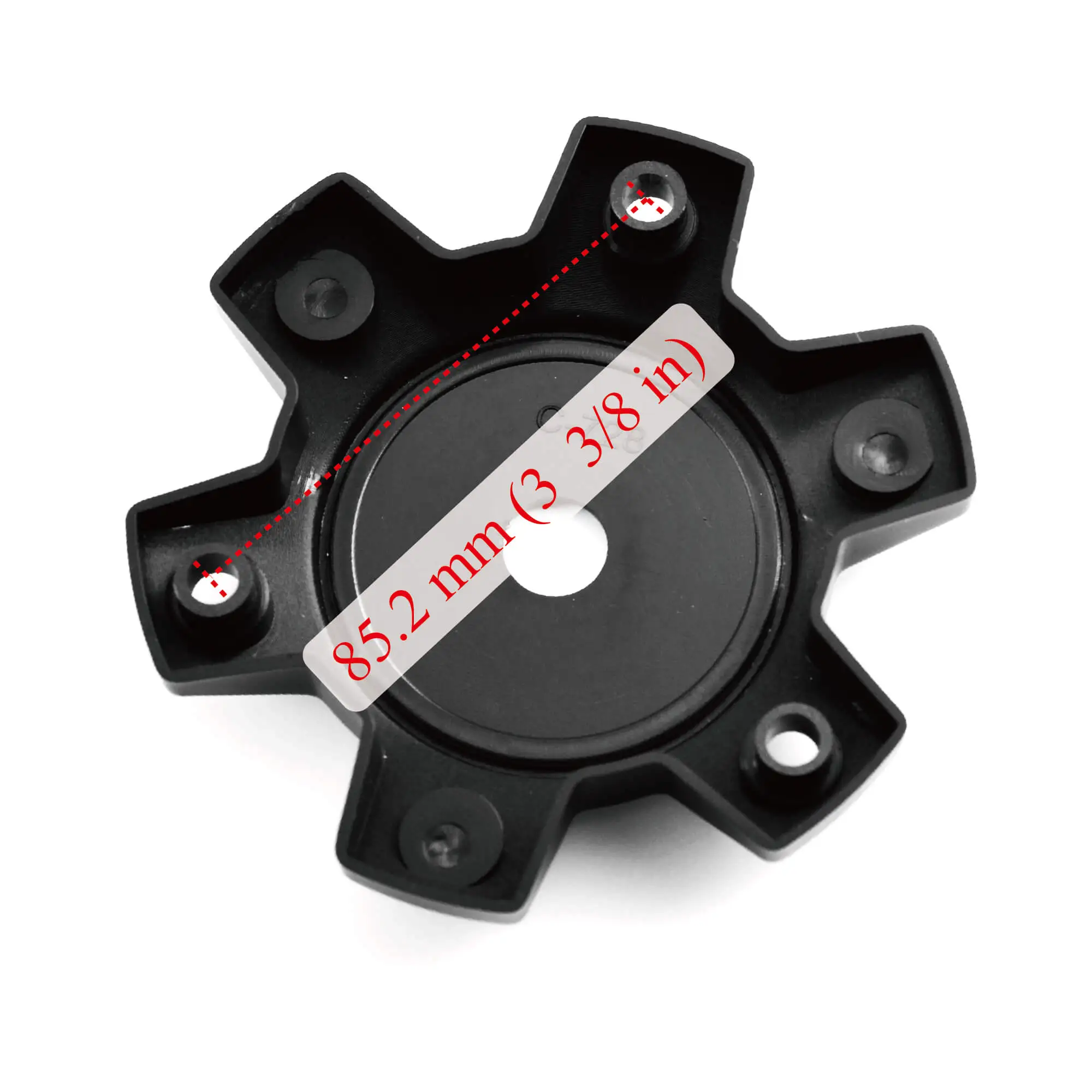 4pcs Black Rhino 113mm 4/16in Wheel Center Caps #C-728 Matte Black 2 format,webp