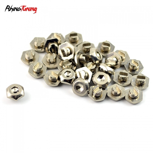 100pcs ZSD58 Hex Wheel Rim Lip Rivets Nuts