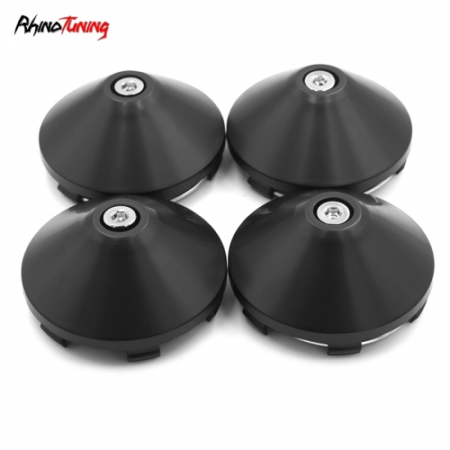 4pcs Honda 66mm 2 19/32in Wheel Center Caps Black for Civic Wheels Universal Rim Hubcap