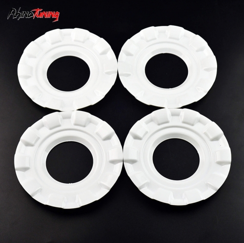 4pcs BBS 163mm 6 13/32in Hub Cover Ring #09.24.187 White