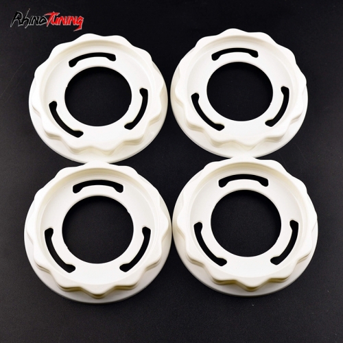 4pcs BBS 101mm 3 31/32in Wheel Center Cap Parts #09.24.383 Bright White