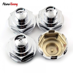 4pcs Universal 65mm 2 9/16in Wheel Center Caps Chrome