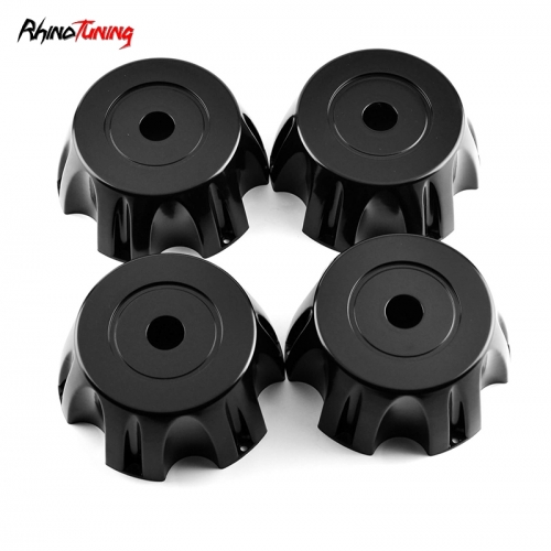 4pcs 126mm 4 15/16in Wheel Center Caps Black