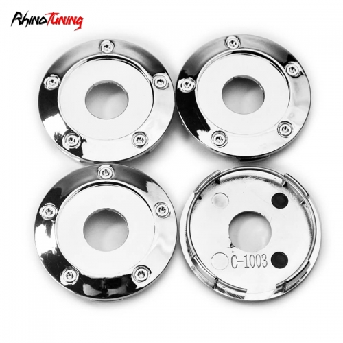 4pcs 65mm 2 9/16in Wheel Center Caps Silver