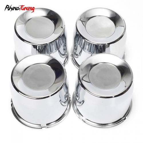 130mm 5.15in Push Through Truck Center Caps Chrome for 5.15" Center Bore Wheel Rims