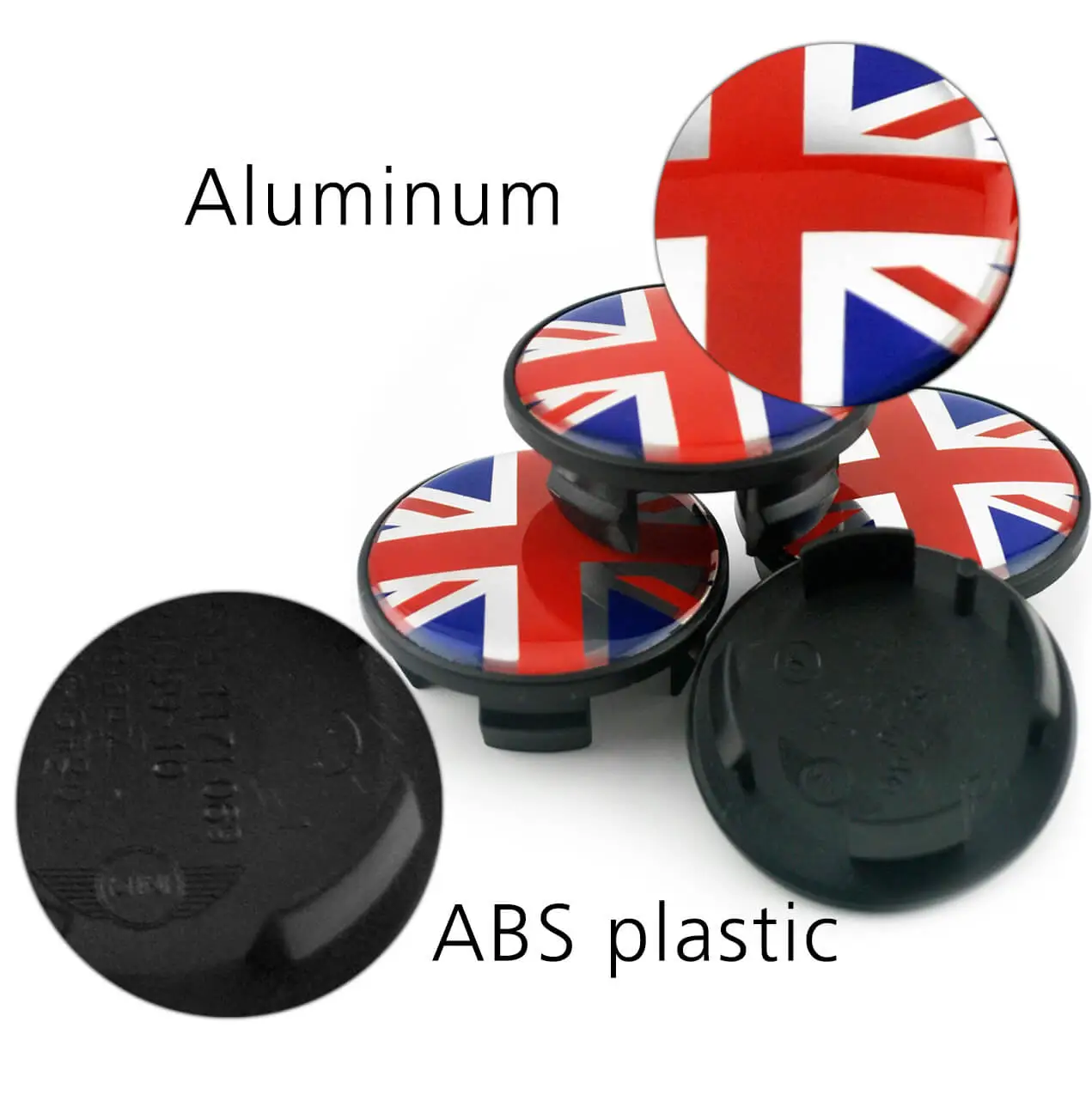 4pcs MINI Union Jack 54mm 2 1/8in Wheel Center Caps #36131171069 2 format,webp