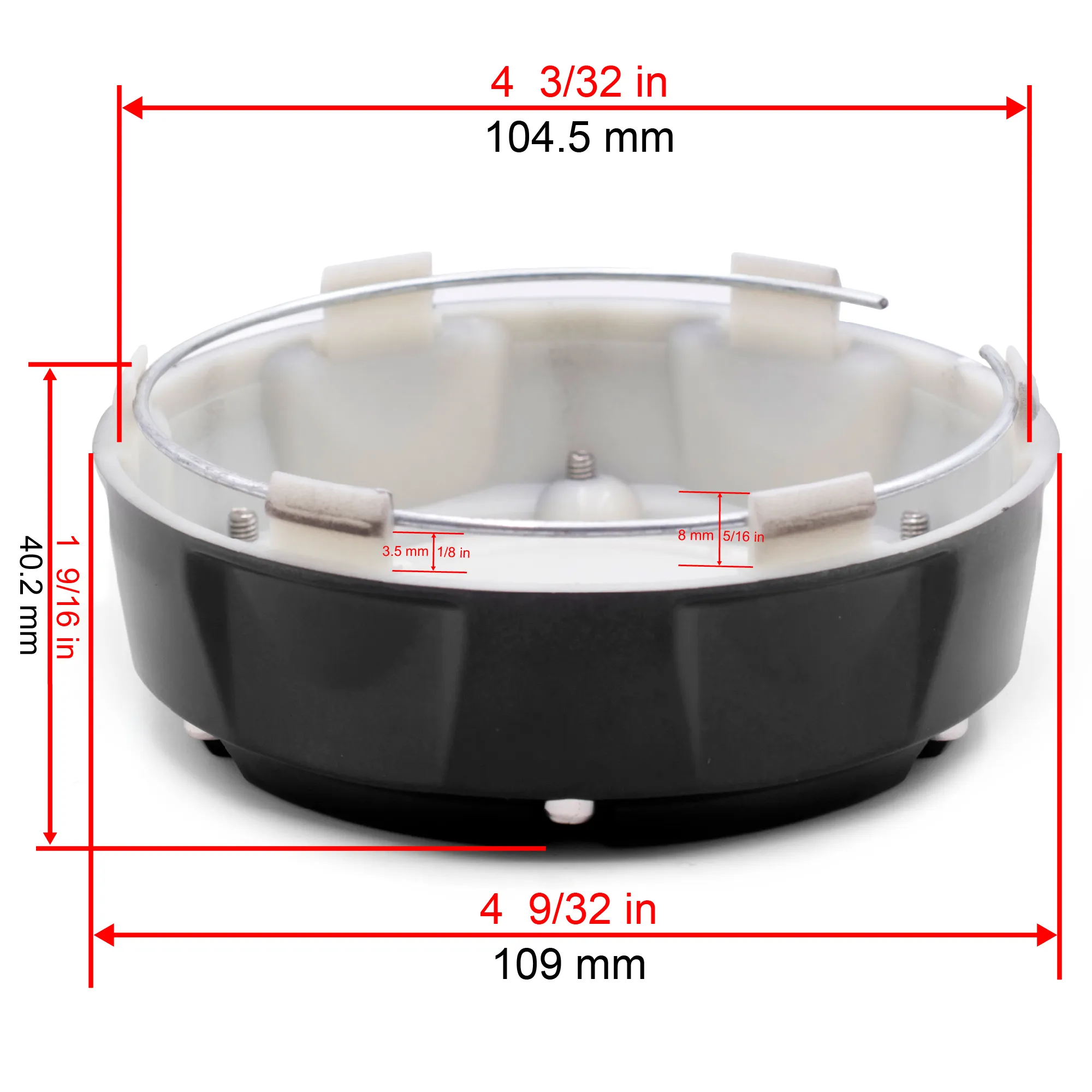 4pcs 109mm 4 9/32in Raxer Wheel Center Caps Black - 20274135 1 format,webp