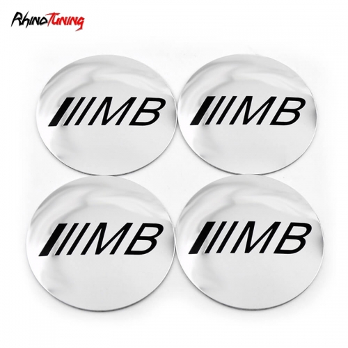 4pcs MB 72mm 2 13/16in Center Cap Sticker Aluminum