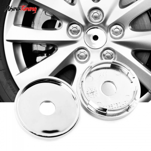 Custom Chrome 50mm Wheel Center Caps For Alfa Romeo #60511671