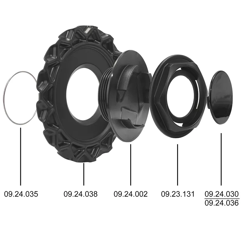 1pc BBS 151mm 5 15/16in Wheel Center Cap #09.24.038 Combination Black - 20277083D 1 format,webp