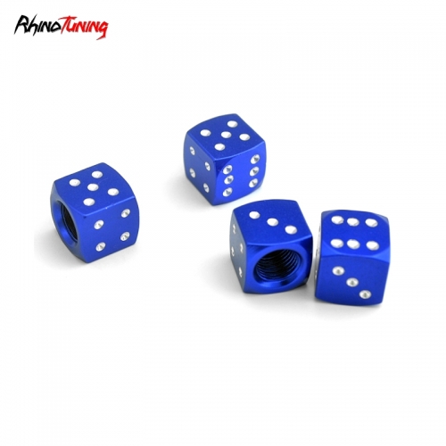 4pcs (1set) Dice Tyre Valve Dust Caps