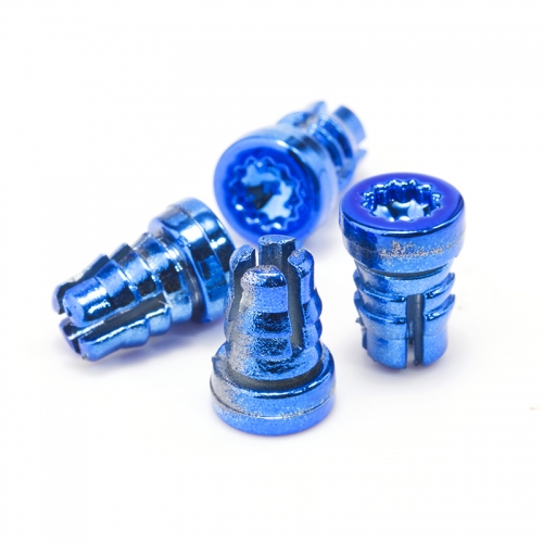100-Piece 10mm Wheel Rivet Rim Nut Lip Kit – Fits 7.9mm / 0.31in Holes, Decorative