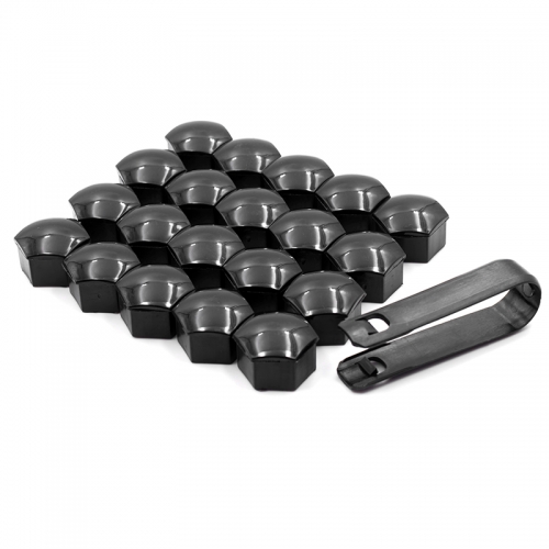 100PCS Tesla Black Wheel Rim Nut Dust Caps For Model3 ModelY