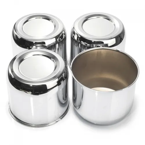 4.41in Push Through Center Caps For Truck Pickup Carbon Steel Chrome