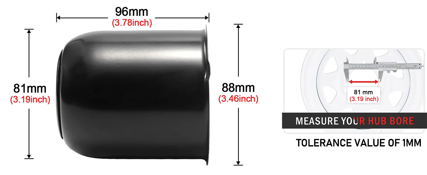 81mm(3.19in) Push Through Center Cap for 3.19" Center Bore 3.78" Tall Trailer/Truck Rims Wheel Hub Cap - 20274166HB 1 format,webp