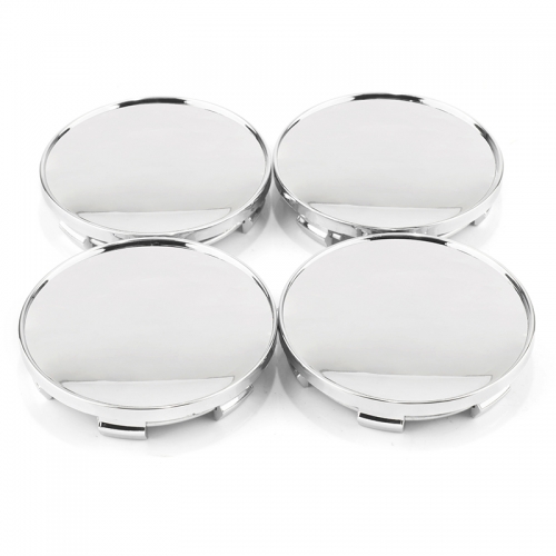 Uxcell 4Pcs 68mm Black Wheel Center Caps – 6-Clip Hub Covers Universal Fit