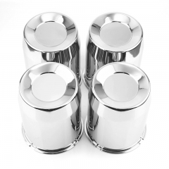 4X Noir 63mm Cache Moyeu Centre Roue Voiture Chrome Wheel Center Hub Cap  Cover