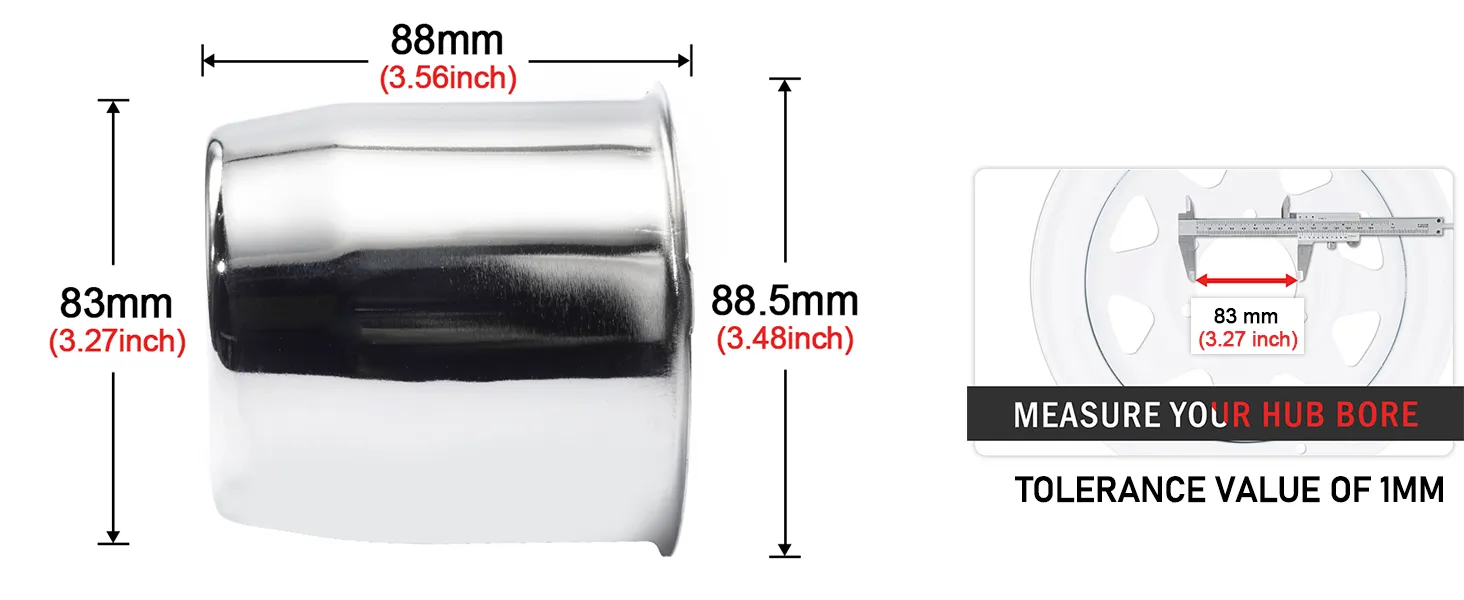 83mm(3.27in) Push Through Center Cap for 3.27" Bore 3.46" Tall Truck Wheel Covers - 20274168 1 format,webp