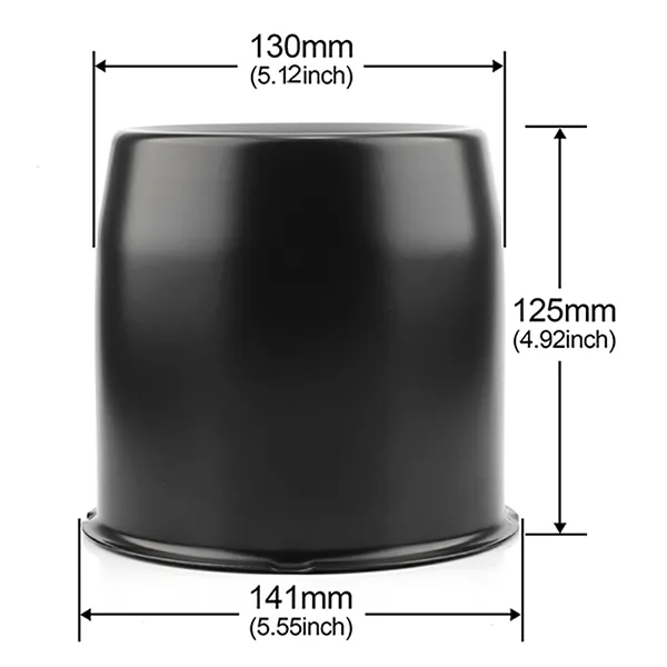 Push Through Center Caps For 3.03" /3.25" /3.31" /5.12" Trailer Rim Center Bore Black - 20274027HBx2 3 format,webp