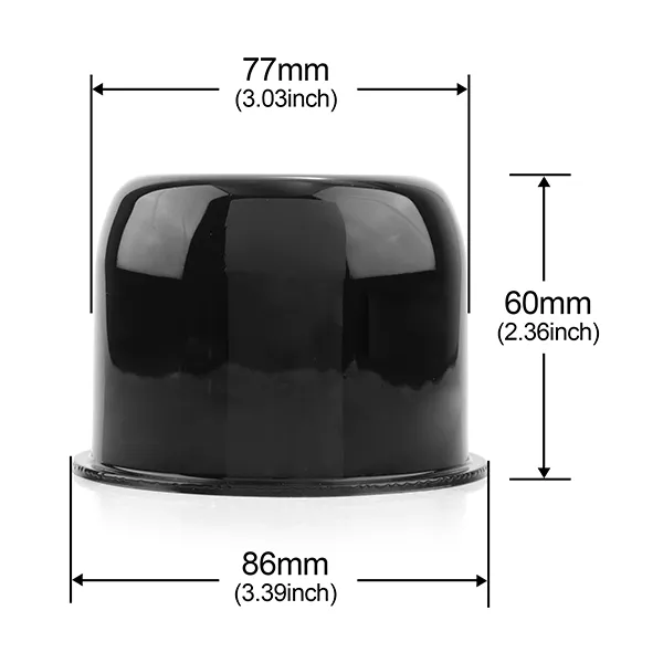 Push Through Center Caps For 3.03" /3.25" /3.31" /5.12" Trailer Rim Center Bore Black - 20274027HBx2 4 format,webp