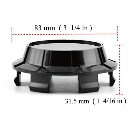 4pcs 83mm(3.27in) Wheel Center Caps for GMC Yukon / Denali Cadillac Escalade #19333200 #9596403 - 20214726BKx4 1 format,webp