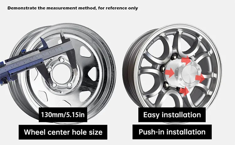 5.15 Push Through Center Caps for 5.15" Bore 5.35" Tall Aluminum - 20274302SV 1 format,webp