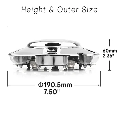 191mm/ 7 8/16in Wheel Center Cap for Ford Center Caps Expedition #C3328 - 20290001 1 for Ford Center Caps