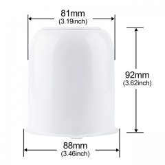 Diameter: 3.19in (Height: 3.62in) White