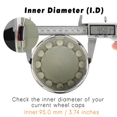 4pcs 99mm3 7/8in Wheel Hub Cap for XD Series by KMC HubCaps #464K98 - 20274181 2 for KMC HubCaps