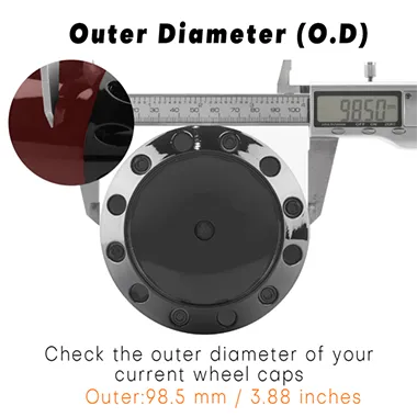 4pcs 99mm3 7/8in Wheel Hub Cap for XD Series by KMC HubCaps #464K98 - 20274181 1 for KMC HubCaps