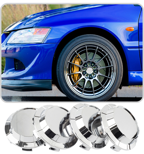 4pcs 60mm/55mm clip vossen emblem sticker wheel center cap car covers caps  on wheels hub cap for rims universal Color: 2