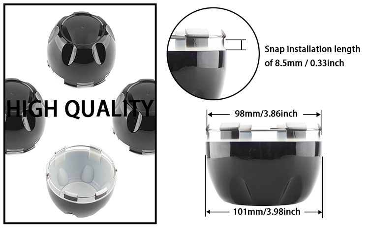 Helo Chrome 870 Wheel Center Hub Cap Bolt On 491L155