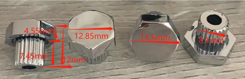 100pc 14.5mm Universal Wheels Rivets Nuts for 8.1mm Hole Pro Comp Alloys Series 32 - 20237002CH 2 Wheels Rivets Nuts