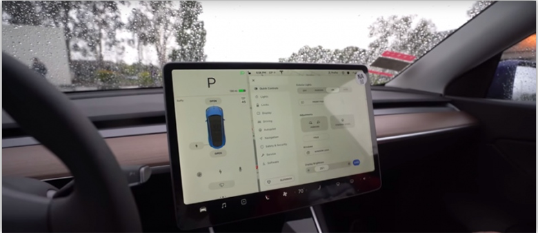 Model Y center screen