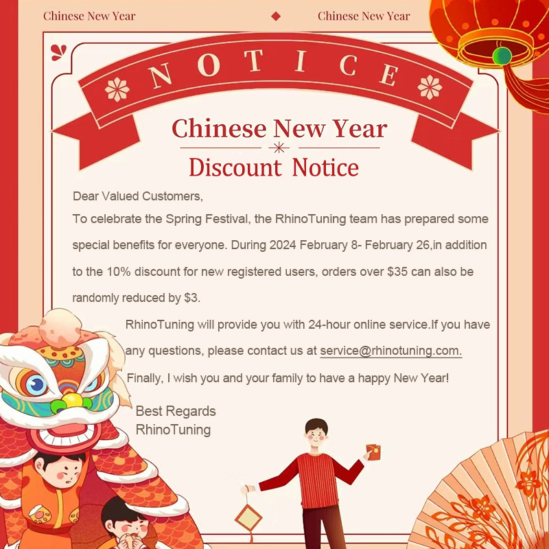 RhinoTuning 2024 Chinese New Year Discount Notice