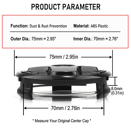 Mercedes Benz Center Caps Size
