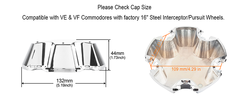 for Holden Commodore VE VF Center Caps