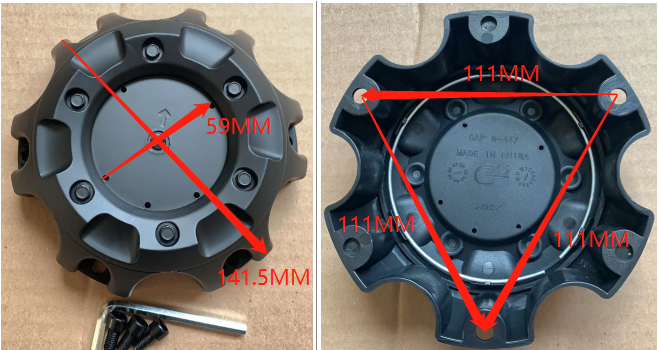 142mm 5 916in Fuel Off-Road Wheels Center Caps