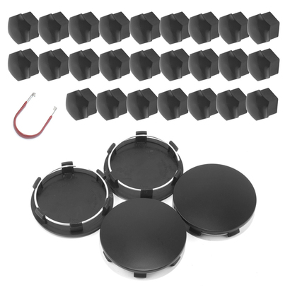 For 83mm Tesla Cybertruck Wheel Center Caps and lug nut covers 