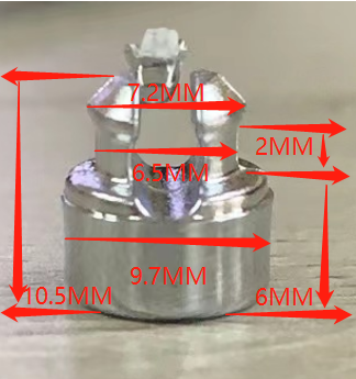 9.7mm Universal Chrome Wheel Rivets Nuts