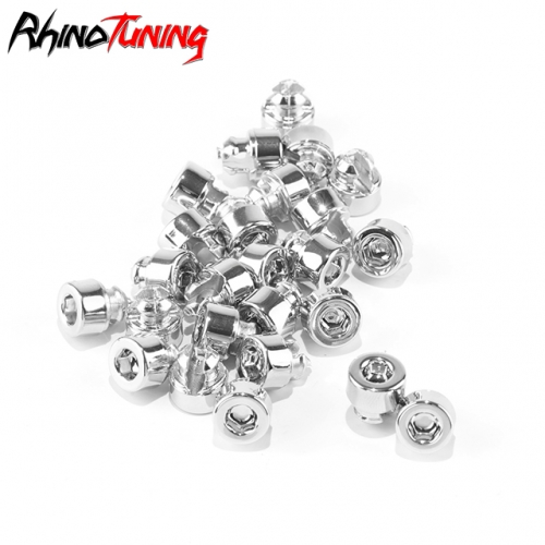 50 Or 100pc Black Spiked Rivets For Wheel Rim Lip Replacement / Refurbishment (D38)