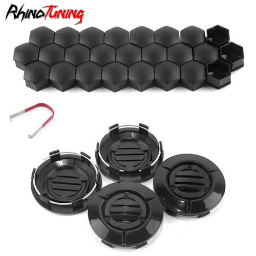 4pcs Wheel Center Caps and 25pcs Lug Nut Covers Sets for Tesla Cybertruck