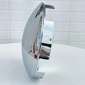 1pc 8.9in Semi Truck Dome 6 Notches Front Hub Cap Trailer Center Axle Cover - 20274123CH 2 6 Notches Front Hub Cap