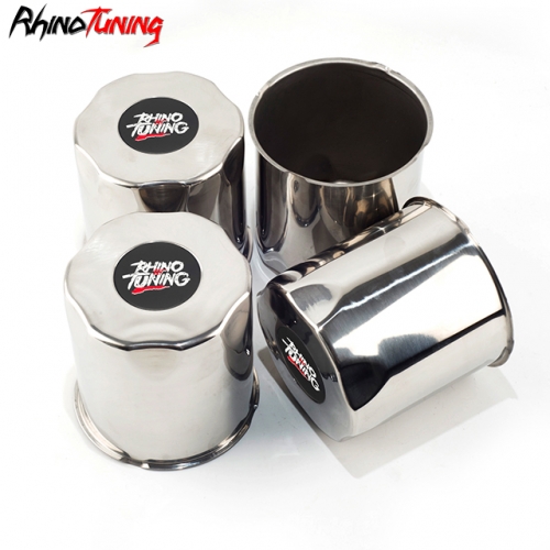 4.23in Stainless Steel Push Through Center Cap for 4.23" Bore 4.17" Tall Truck Hub Caps