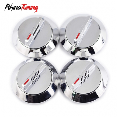 4pcs 70mm 2.75in Wheel Center Hub Caps with Switch Decal for XXR 527 Akita Work Wheels