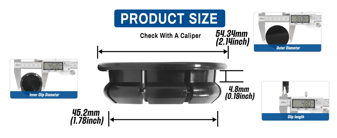 Chrysler 2008-2010 Town & Country / 2010 Sebring Wheel Center Caps 54mm 2 1/8in 4pcs - 20272045 1 Chrysler 2008-2010 Town & Country 2010 Sebring Wheel Center Caps