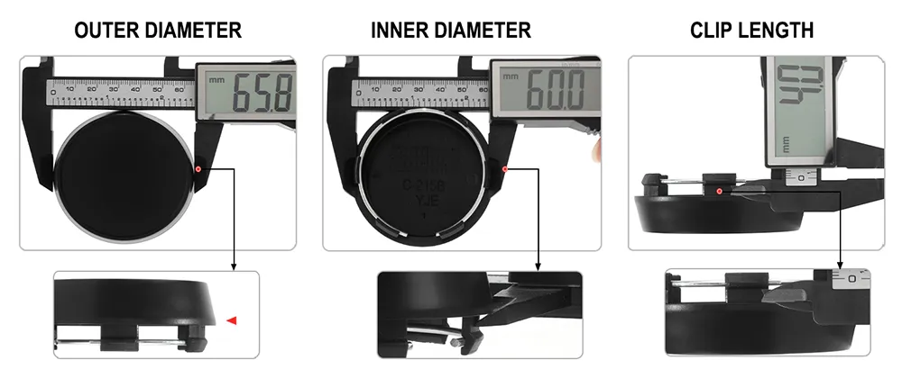 AVID.1 AV-06 AV-20 Wheel Center Cap Replacement 66mm 2 9/16in 4pcs - 20260011 1 AVID.1 AV-06 AV-20 Wheel Center Cap