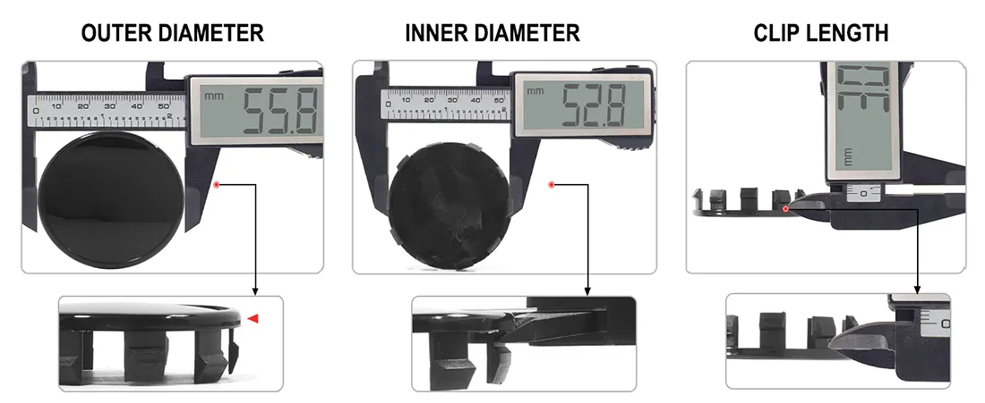 BMW 2 3 4 5 7 M X Z Series Wheel Center Caps #6850834 #6857149 56mm 2 3/16in 4pcs - 20272047HB 1 BMW 2 3 4 5 7 M X Z Series Wheel Center Caps